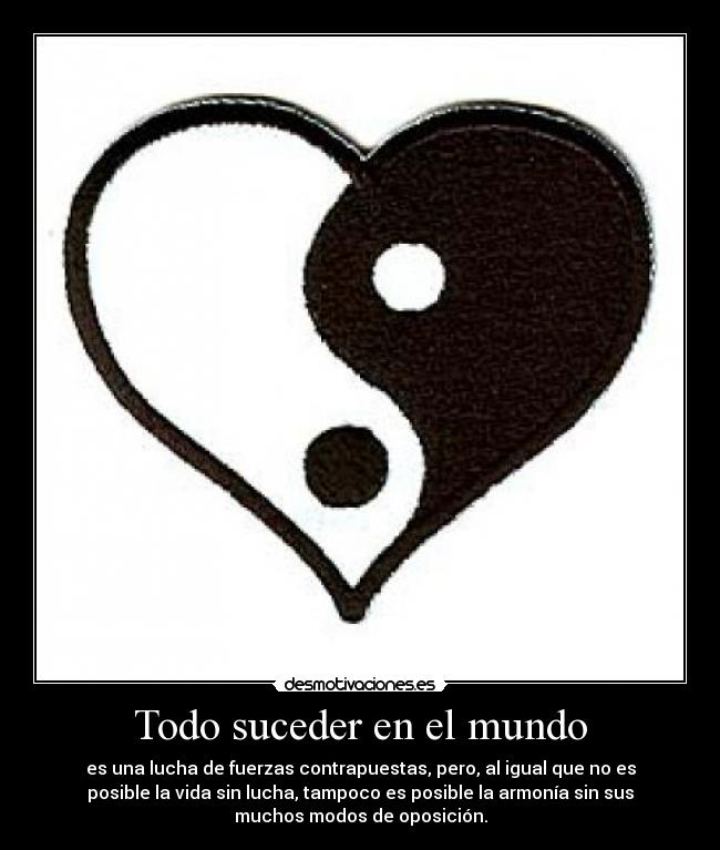 Todo suceder en el mundo -