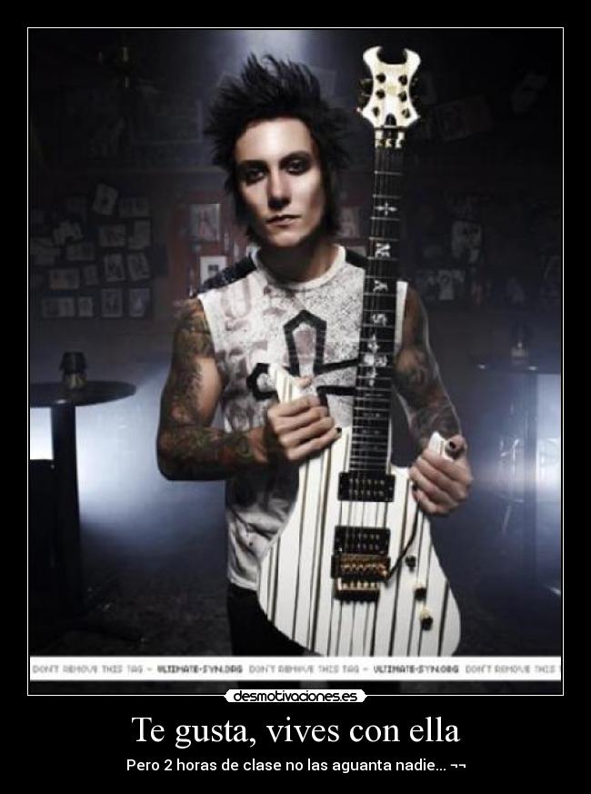 Te gusta, vives con ella - Pero 2 horas de clase no las aguanta nadie... ¬¬