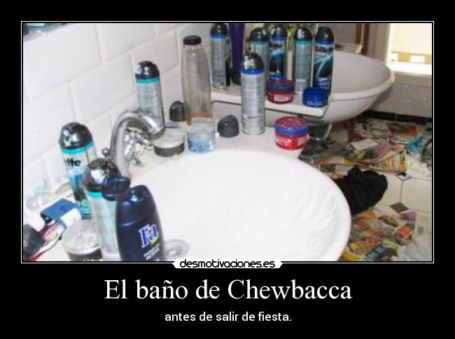 El baño de Chewbacca -