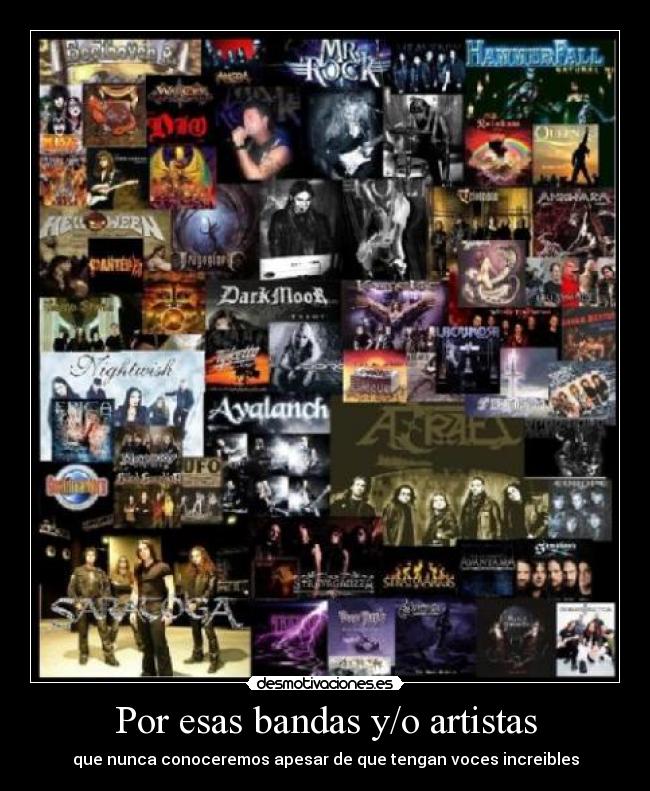 Por esas bandas y/o artistas - 