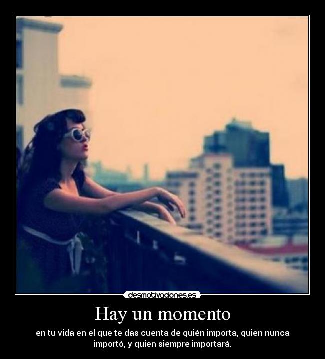 Hay un momento -