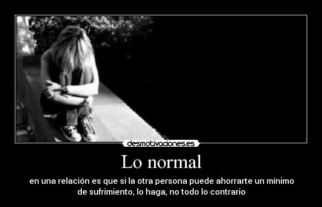 Lo normal -