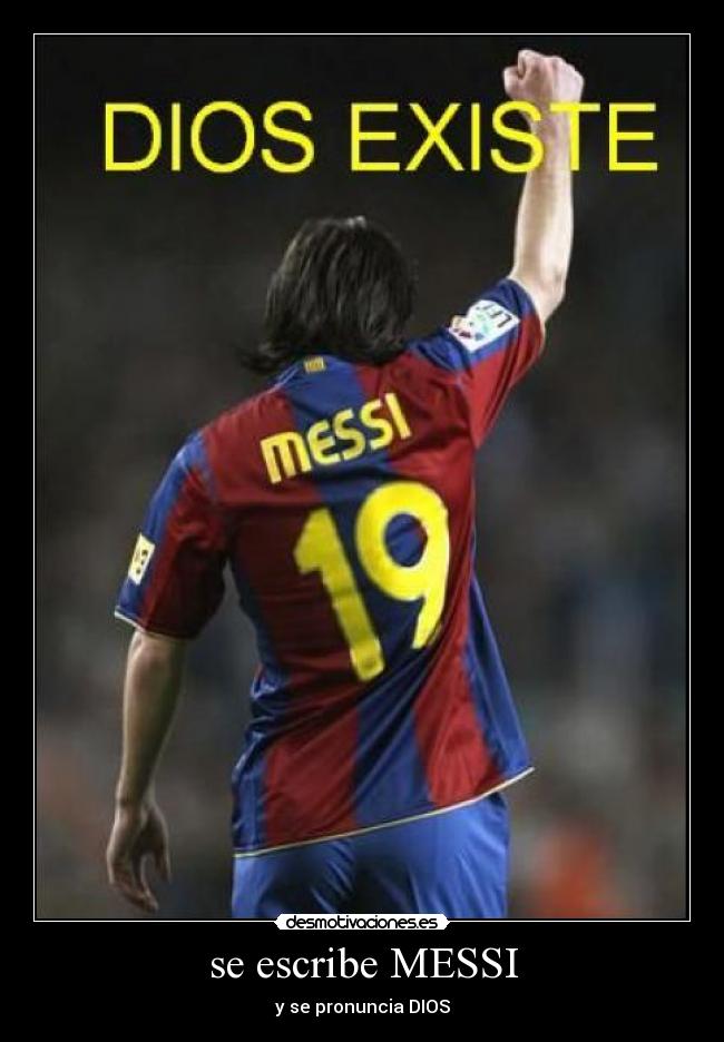 se escribe MESSI - 