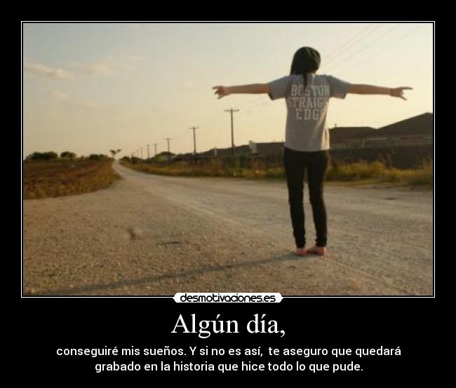 Algún día, -