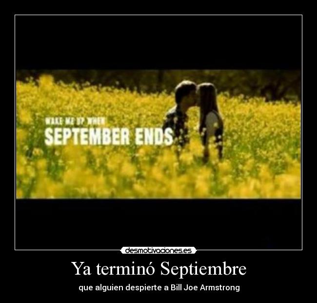 Ya terminó Septiembre -