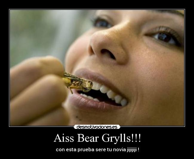 Aiss Bear Grylls!!! - con esta prueba sere tu novia jijijiji !