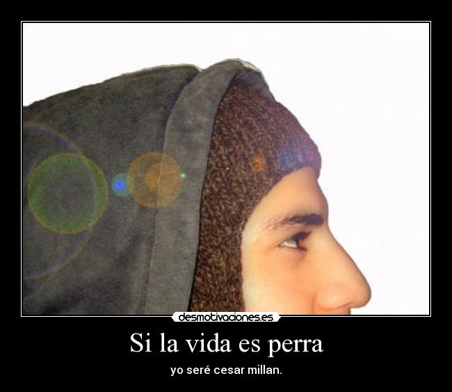 Si la vida es perra - yo seré cesar millan.