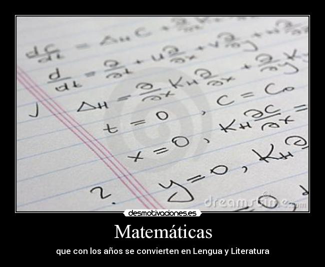 Matemáticas -