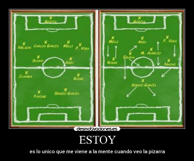 ESTOY - es lo unico que me viene a la mente cuando veo la pizarra