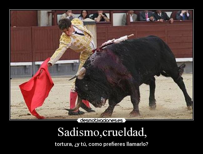 Sadismo,crueldad, - tortura, ¿y tú, como prefieres llamarlo?