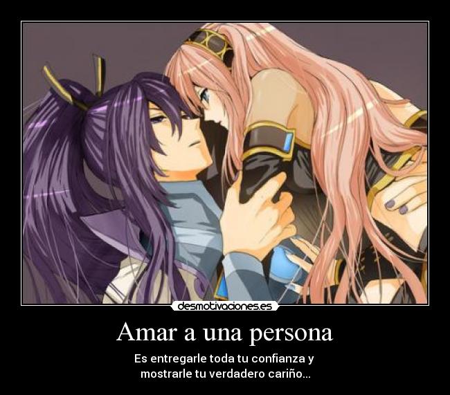 Amar a una persona -