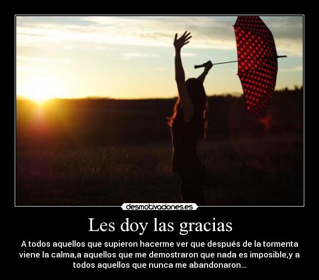 Les doy las gracias - 