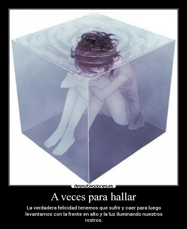 A veces para hallar -