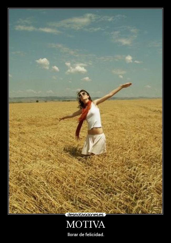 MOTIVA - llorar de felicidad.