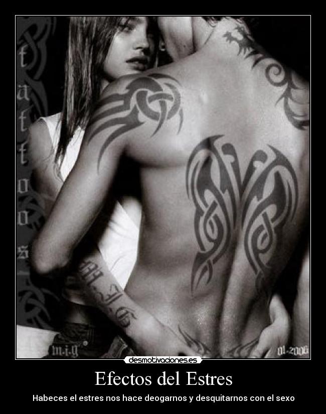 Efectos del Estres - Habeces el estres nos hace deogarnos y desquitarnos con el sexo