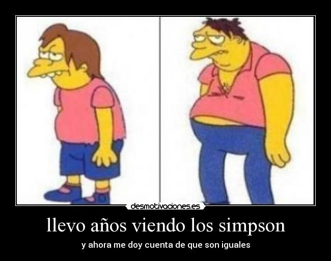 llevo años viendo los simpson - 