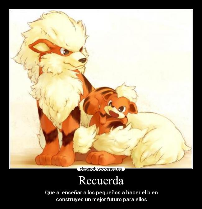 carteles growlithe arcanine desmotivaciones