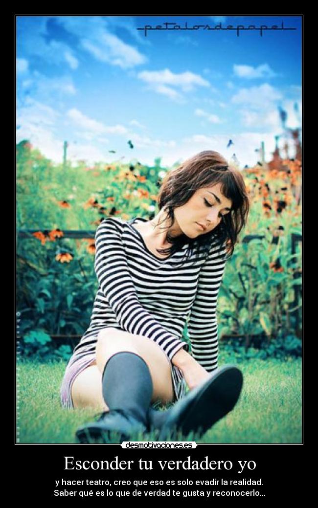 Esconder tu verdadero yo -