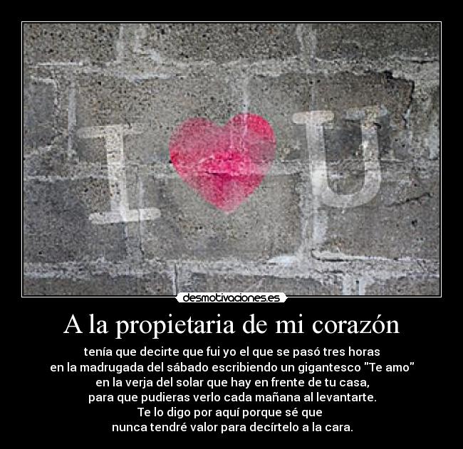 carteles corazon propietaria corazon desmotivaciones