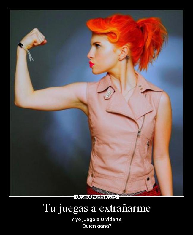 Tu juegas a extrañarme -
