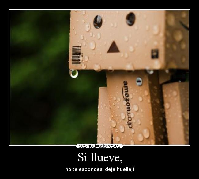 Si llueve, -