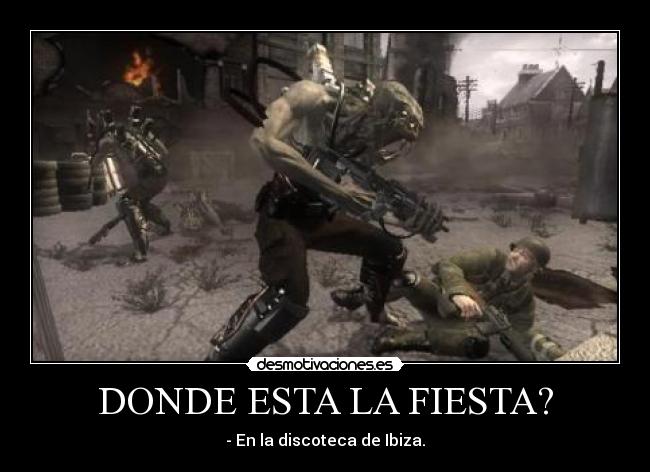 DONDE ESTA LA FIESTA? - - En la discoteca de Ibiza.
