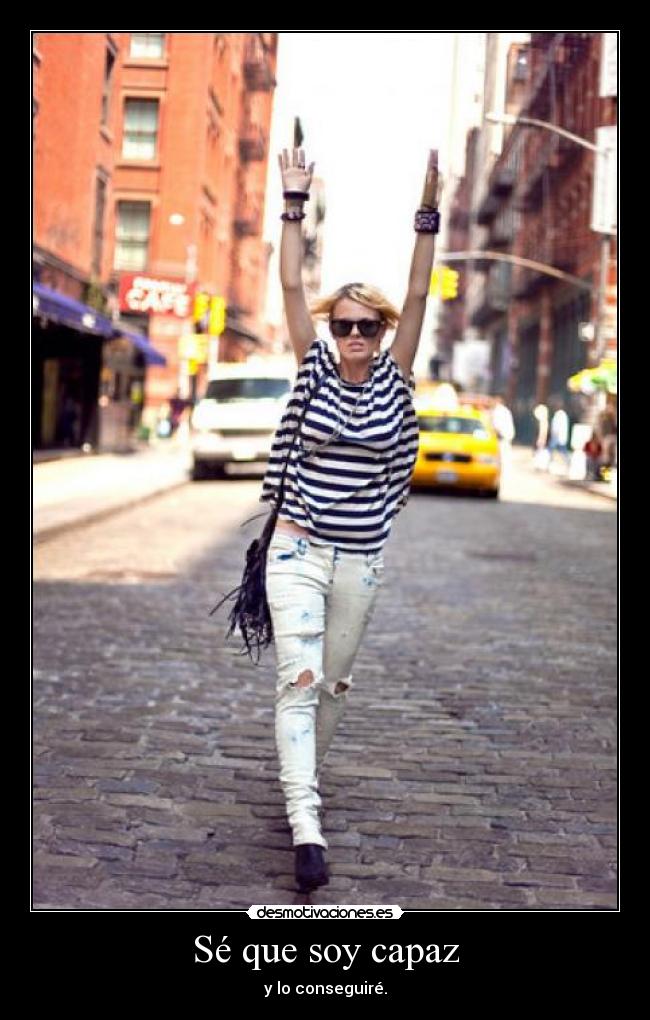 Sé que soy capaz -