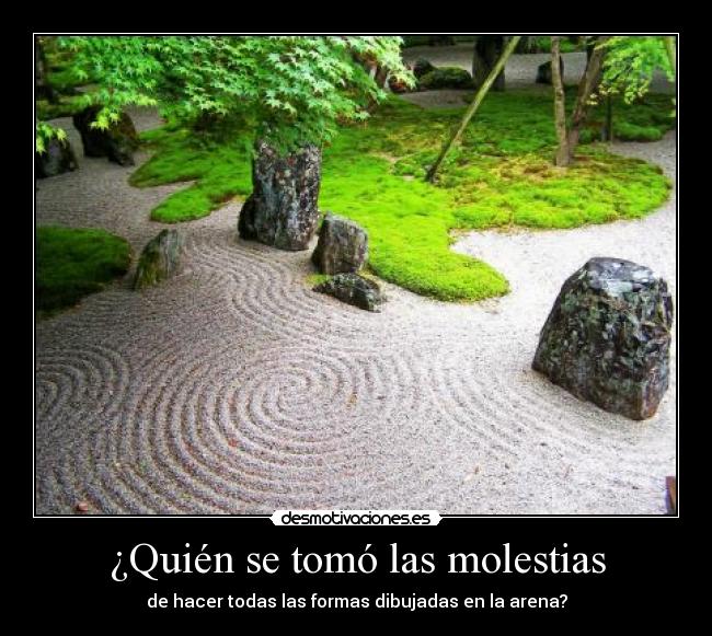 ¿Quién se tomó las molestias -