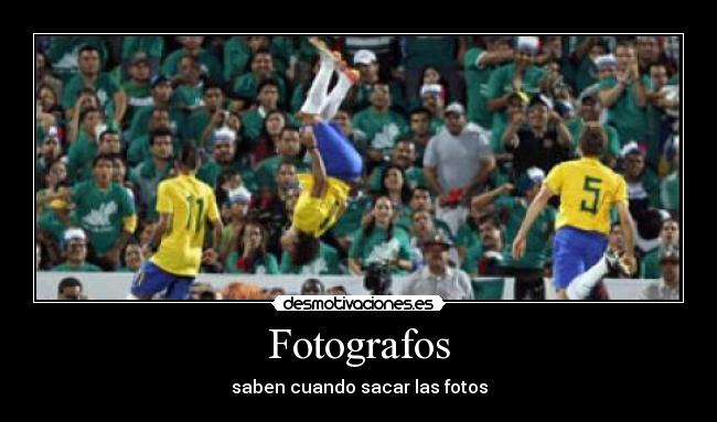 Fotografos - saben cuando sacar las fotos