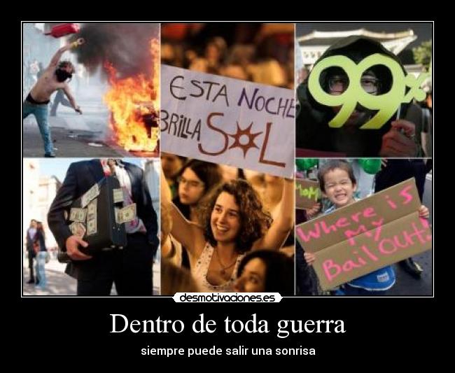 Dentro de toda guerra - siempre puede salir una sonrisa