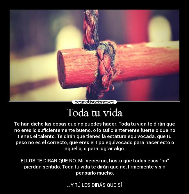 Toda tu vida -