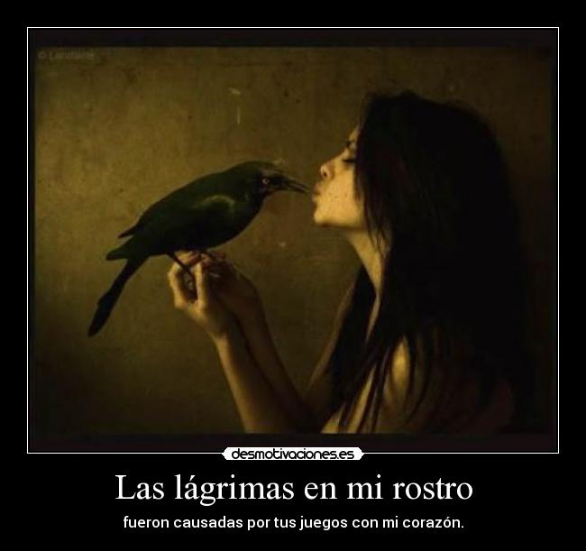 Las lágrimas en mi rostro -