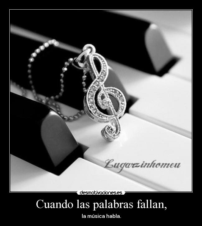 Cuando las palabras fallan, - 