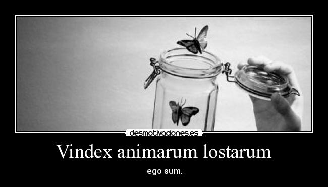 Vindex animarum lostarum - ego sum.
