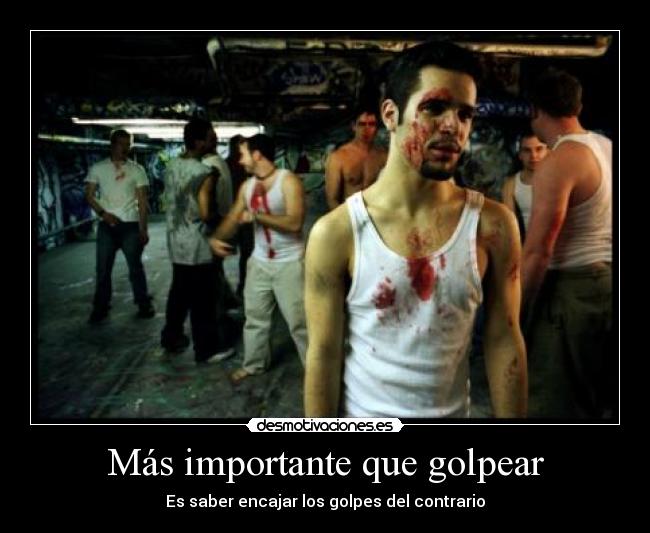 Más importante que golpear -