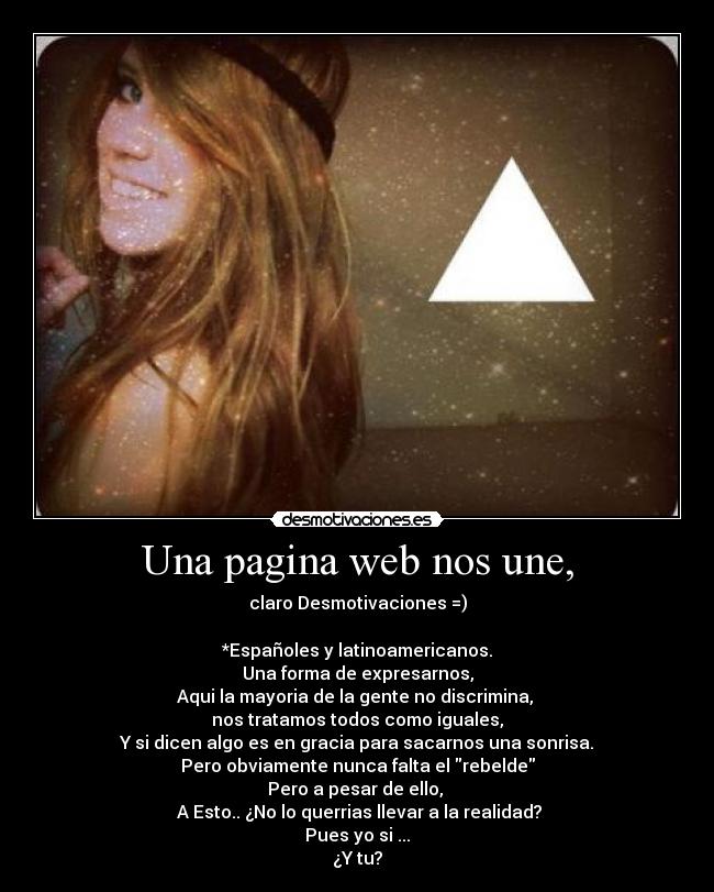 Una pagina web nos une, -