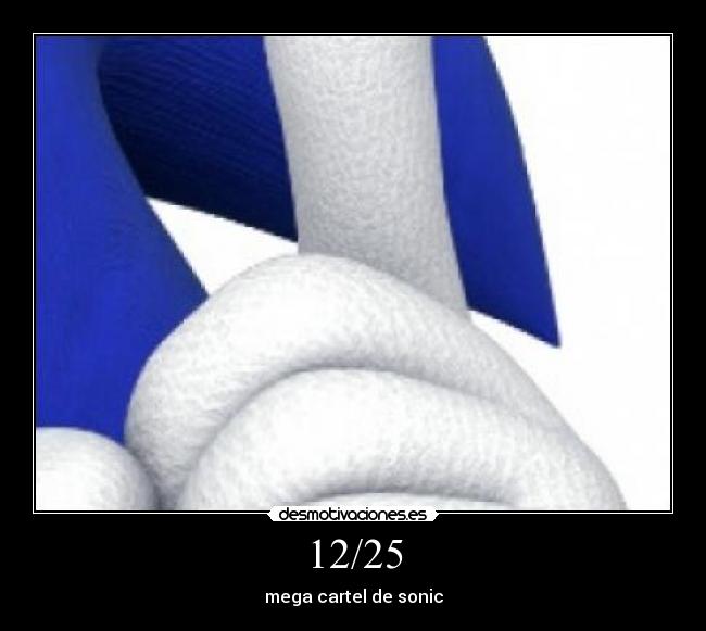 12/25 - mega cartel de sonic
