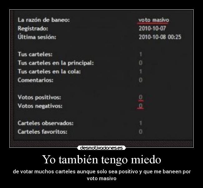 Yo también tengo miedo -