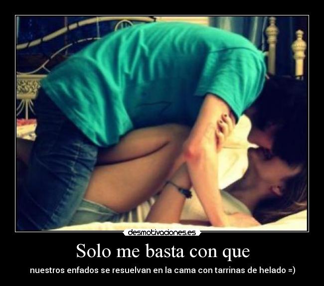 carteles solo basta con que nuestros enfados resuelvan cama con tarrinas helado desmotivaciones