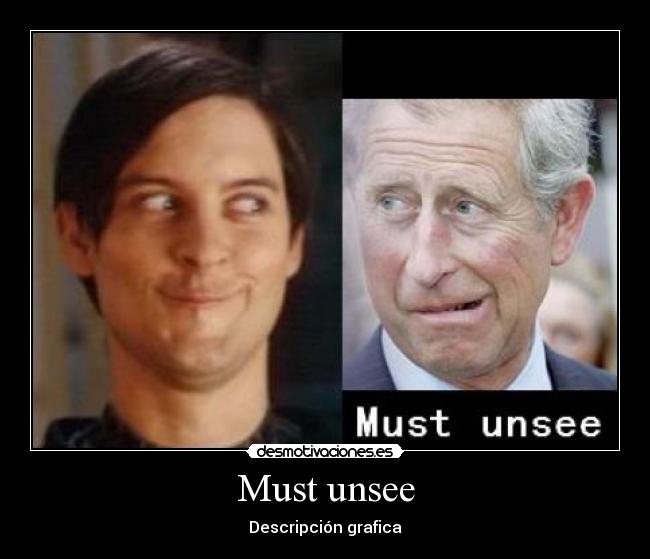 Must unsee - Descripción grafica