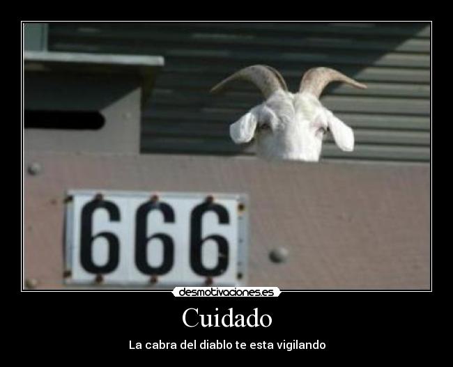 carteles metalguild cuidado cabra del demonio observa desmotivaciones