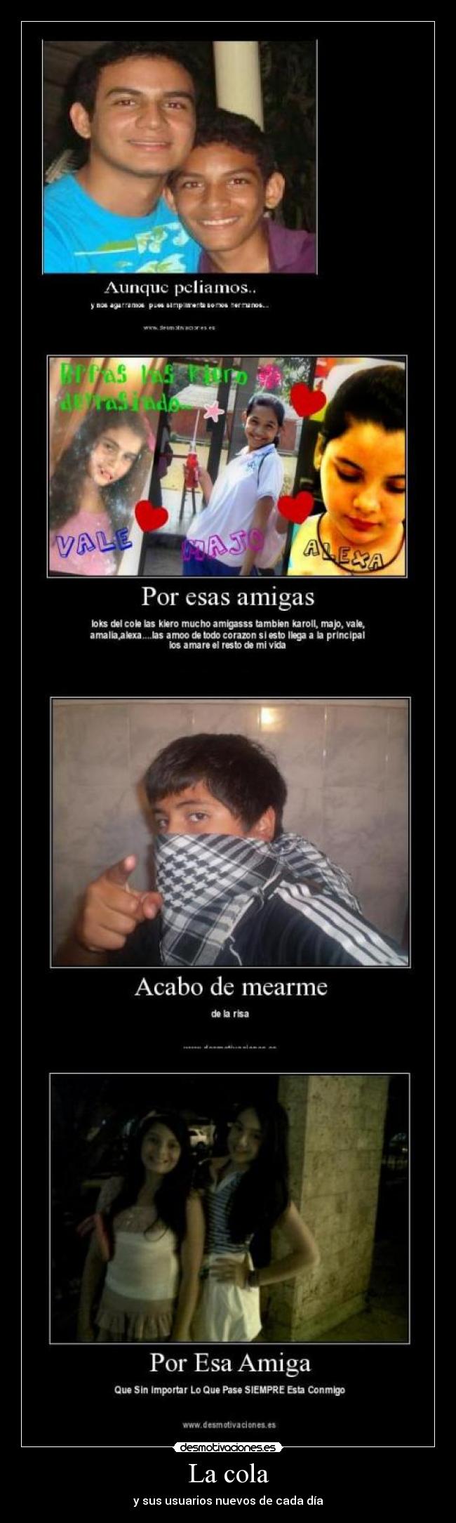 La cola - y sus usuarios nuevos de cada día