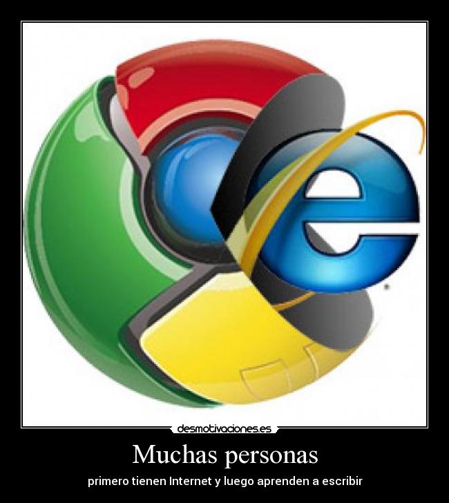 Muchas personas - primero tienen Internet y luego aprenden a escribir