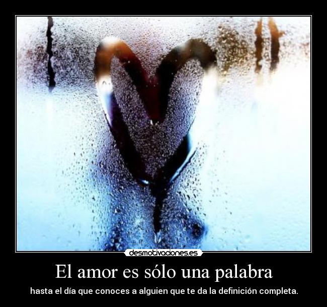 El amor es sólo una palabra -