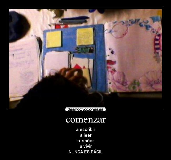 carteles comienzos desmotivaciones