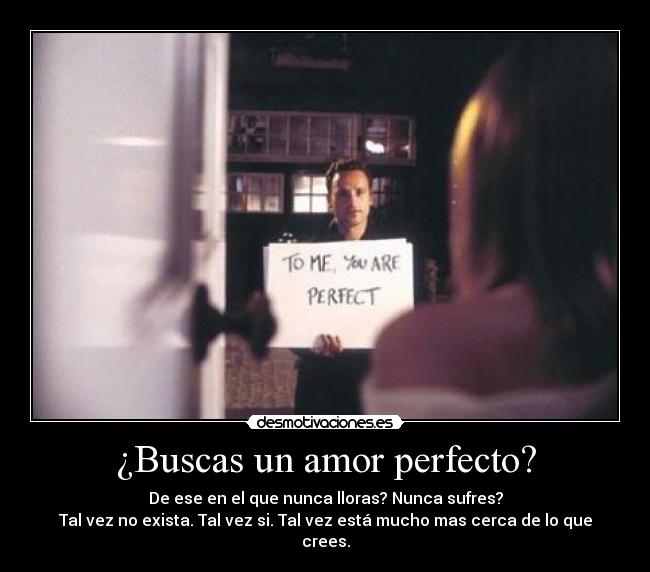 ¿Buscas un amor perfecto? - 
