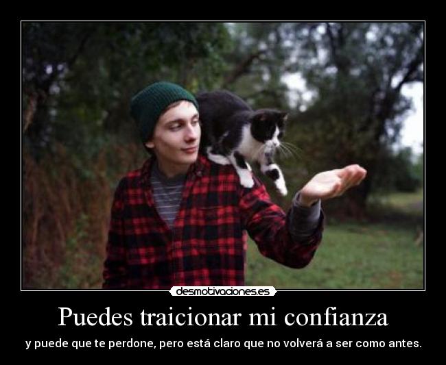 Puedes traicionar mi confianza - 