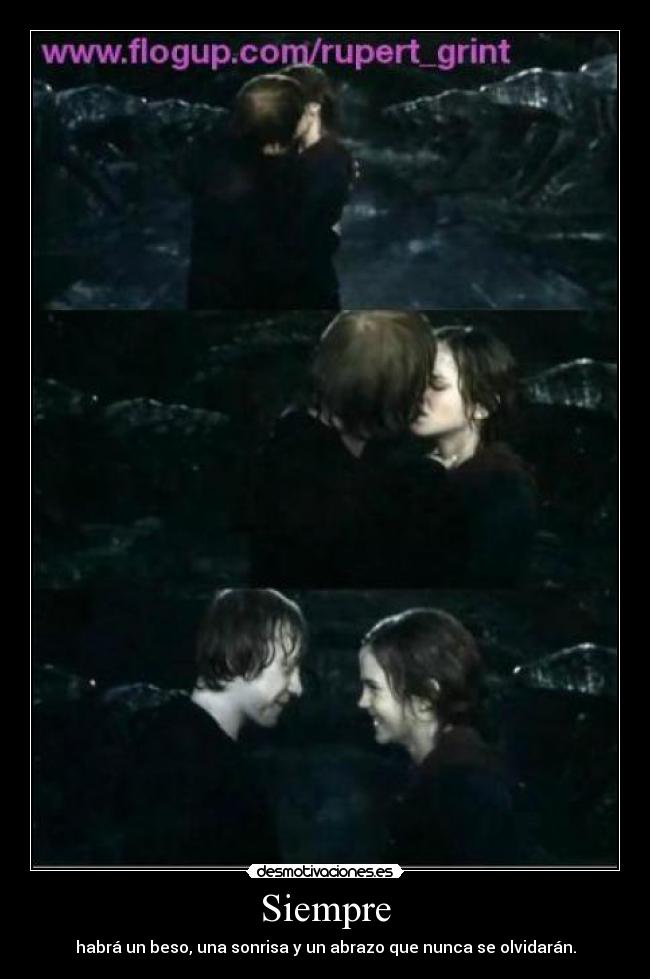 Siempre - habrá un beso, una sonrisa y un abrazo que nunca se olvidarán.