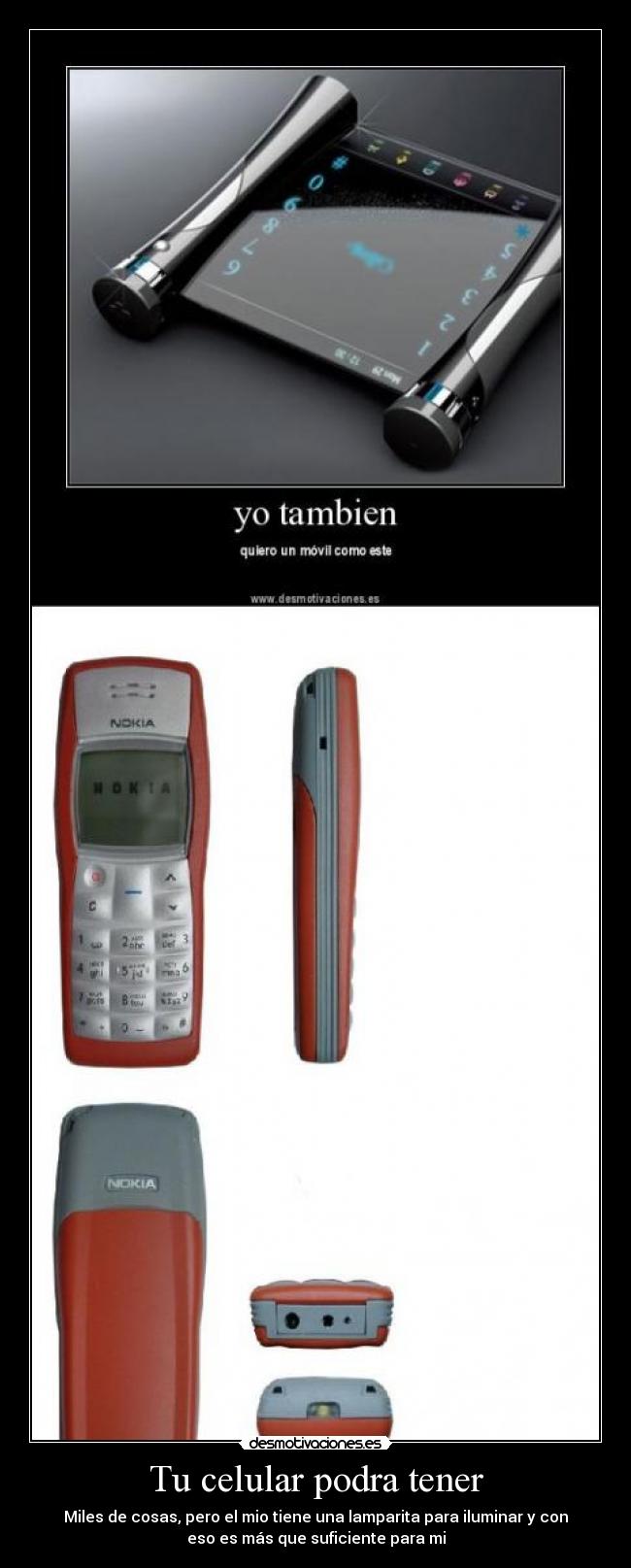 Tu celular podra tener -