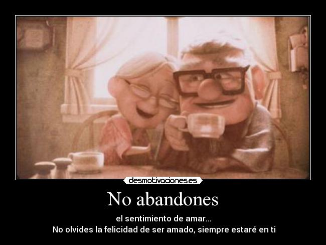 No abandones -